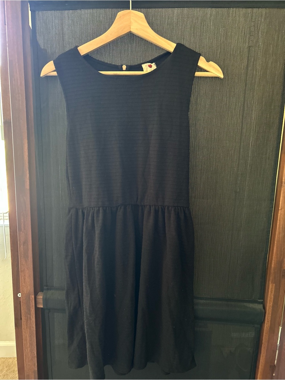 one clothing Black Sleeveless Knit Fit-and-Flare Dress
